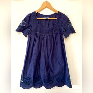 French Connection Cotton Eyelet Dress Size 4